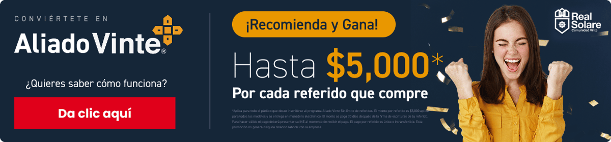 Conviértete en Aliado Vinte – Recomienda y Gana hasta $5,000 por cada referido que compre Conviértete en Aliado Vinte – Recomienda y Gana hasta $5,000 por cada referido que compre